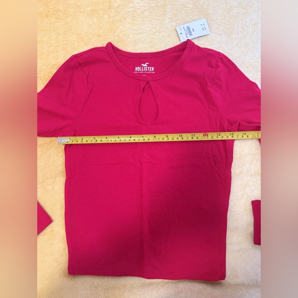 NWT HOLLISTER RED SIZE S LONG SLEEVE - Picture 7 of 8